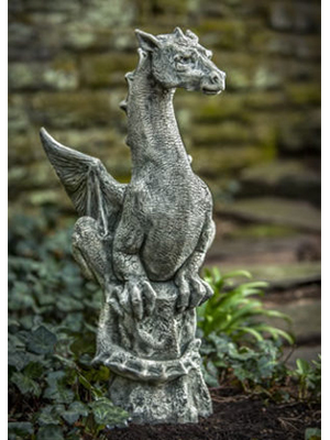 Dragon Statue Cast Stone Medieval Abraxas Dragon Statue Cast Stone Medieval Abraxas