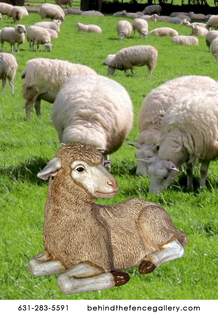 Lamb Statue Merino Farm Animal Prop Lamb Statue Merino Farm Animal Prop