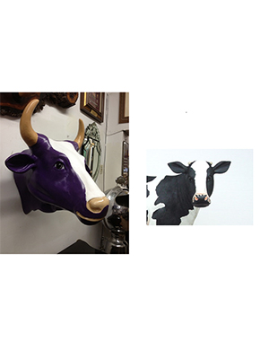 'Milka Cow' Head (with or without Horns) 'Milka Cow' Head (with or without Horns)