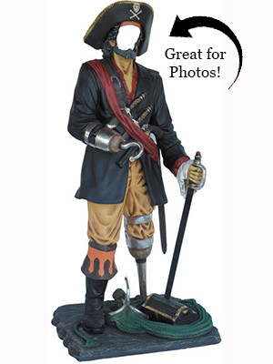 Faceless Pirate For Photo Opportunity Faceless Pirate For Photo Opportunity