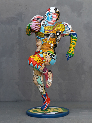 Pop Art Football Player 6ft Pop Art Football Player 6ft