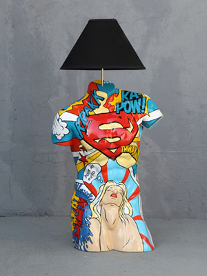 Popart Male Torso Lamp Popart Male Torso Lamp