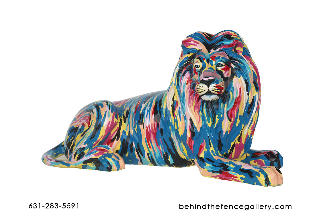 Pop Art Lion Statue Pop Art Lion Statue