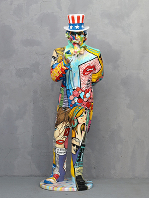 Pop Art Uncle Sam Statue 8ft Pop Art Uncle Sam Statue 8ft