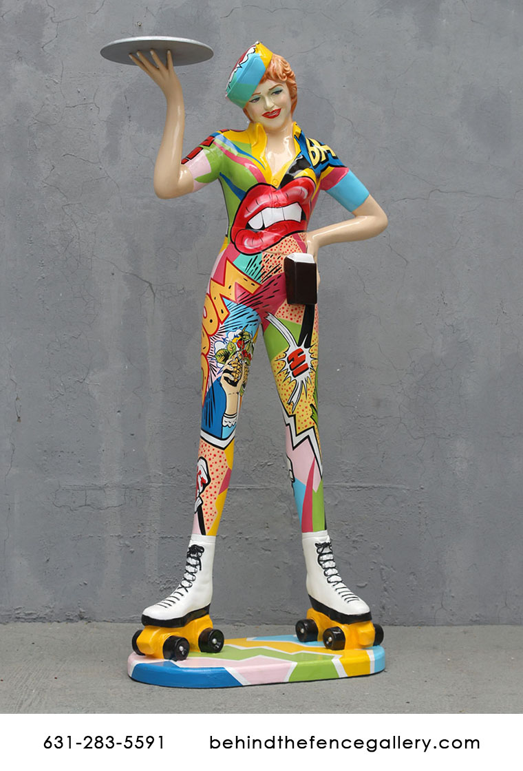 Pop Art Waitress Statue Pop Art Waitress Statue