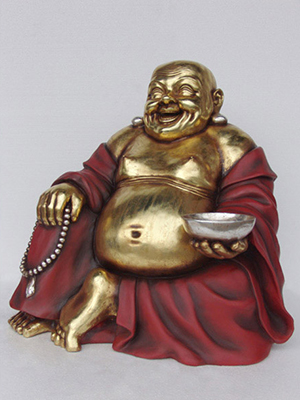 Buddha Sitting-Red and Gold Buddha Sitting-Red and Gold