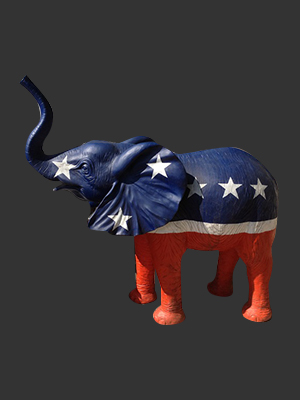 GOP Republican Elephant Statue GOP Republican Elephant Statue