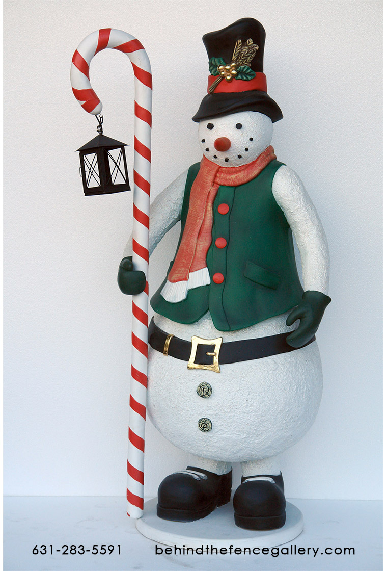 Snowman Statue with Lantern Snowman Statue with Lantern