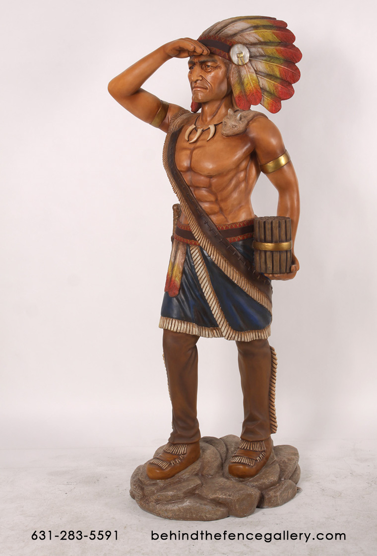 Indian Statue 6ft Tobacco Cigar Store Prop Indian Statue 6ft Tobacco Cigar Store Prop